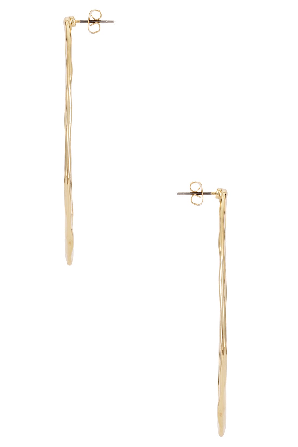 Hammered Large Oval Earrings