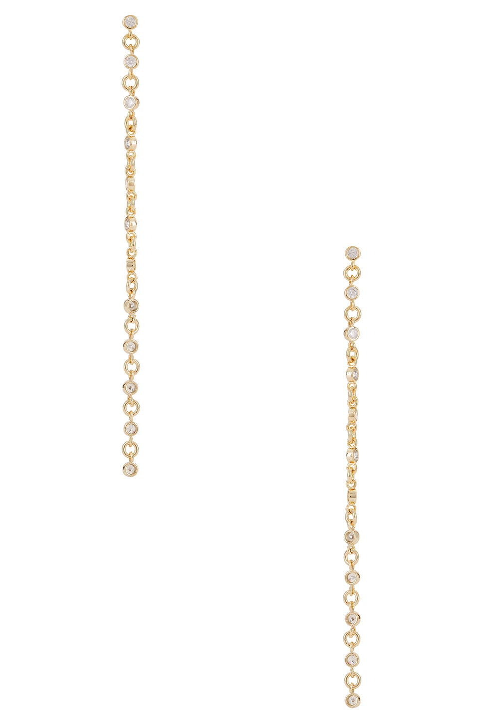 Dainty Linear Crystal Earrings