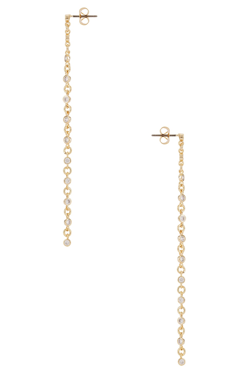 Dainty Linear Crystal Earrings