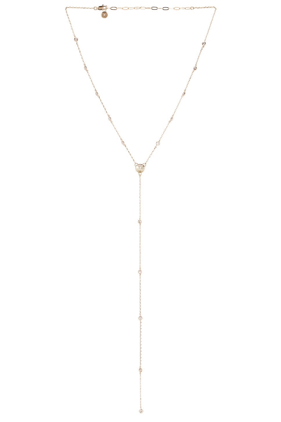 Clear Crystal with 18k Gold NECKLACE