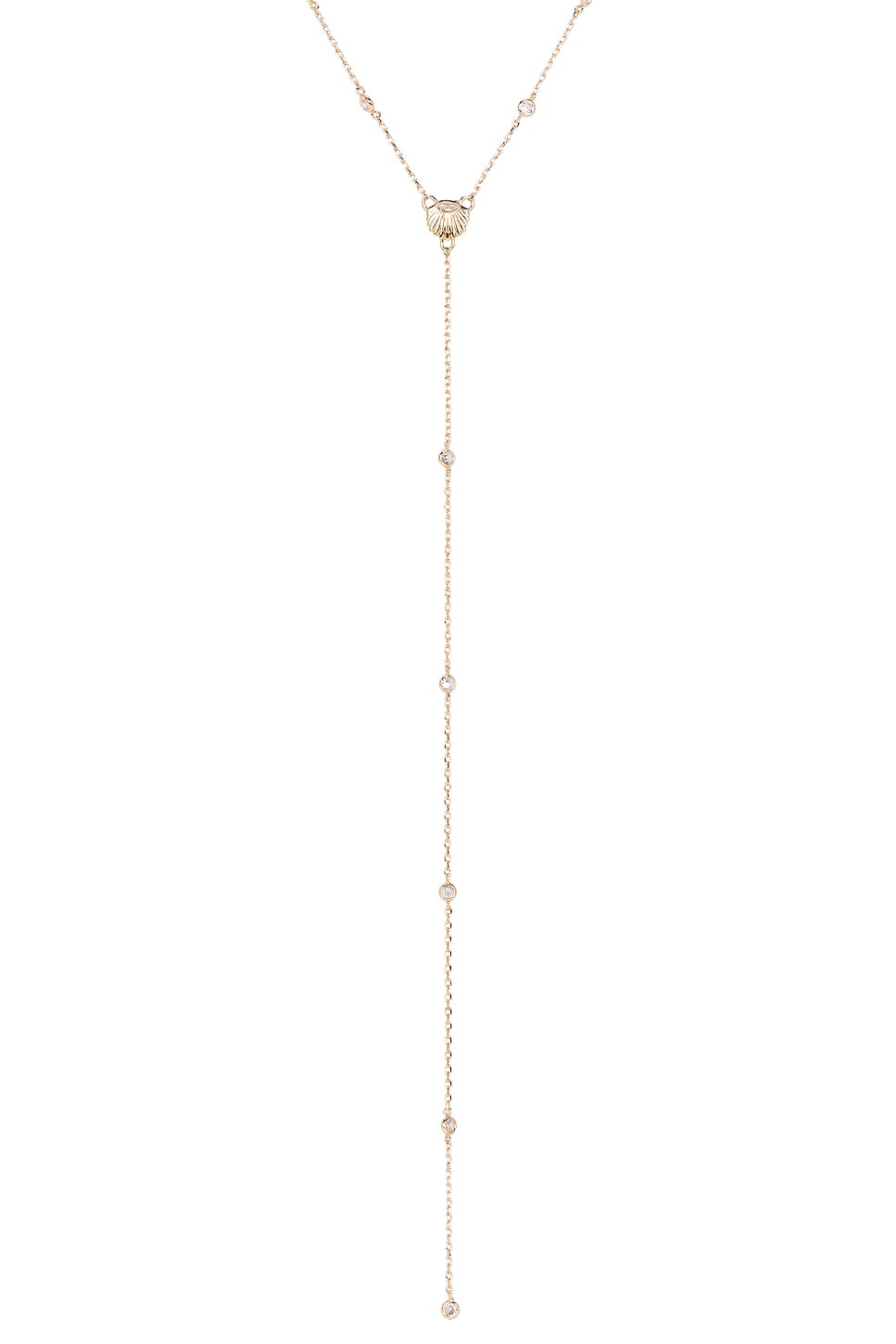 Clear Crystal with 18k Gold NECKLACE
