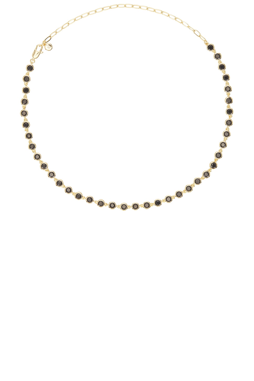 Crystal Disc Link Necklace