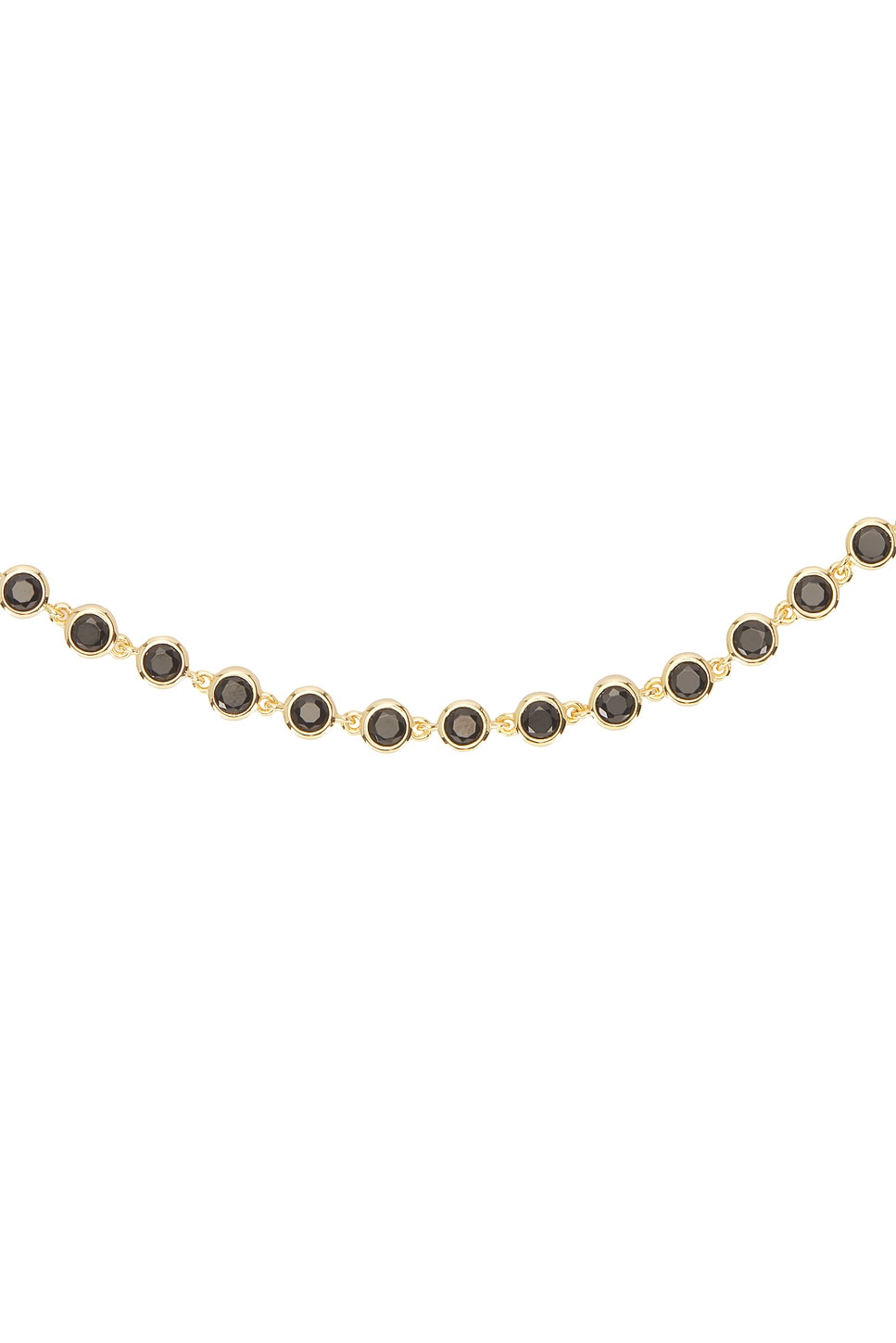 Crystal Disc Link Necklace