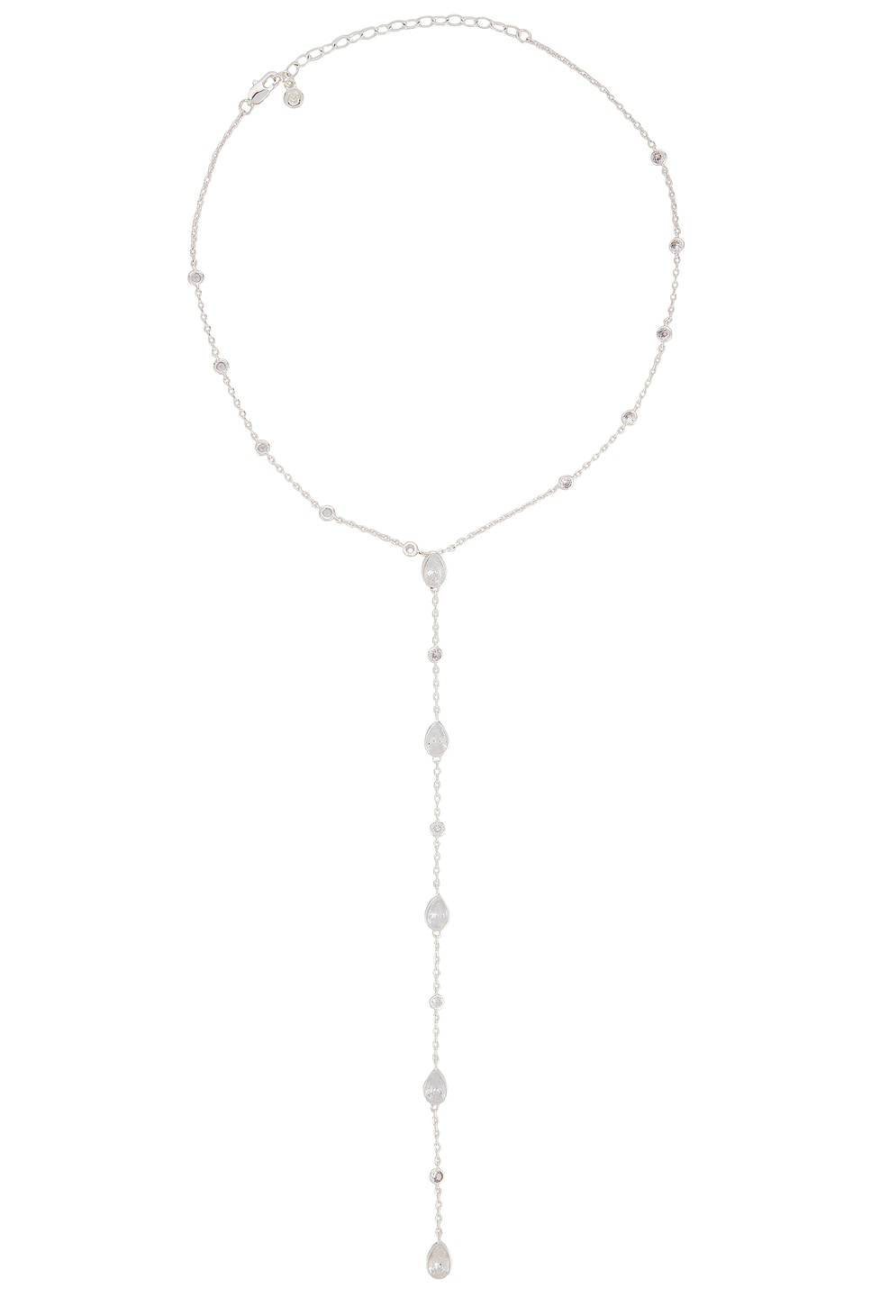 Marquise Crystal Lariat Necklace