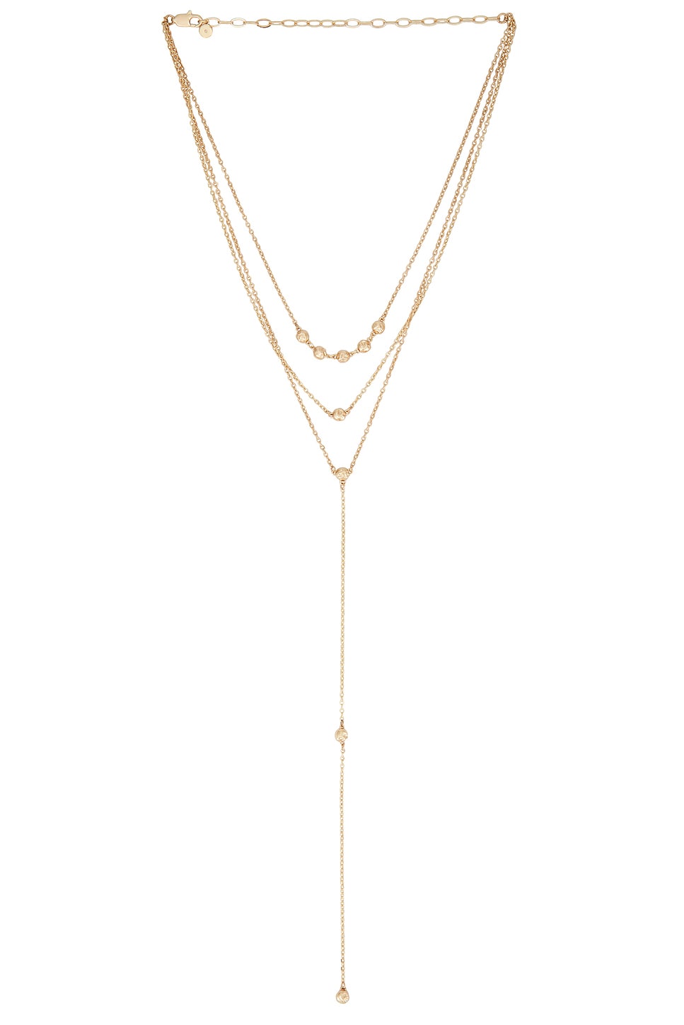 Molten Layered Lariat Necklace