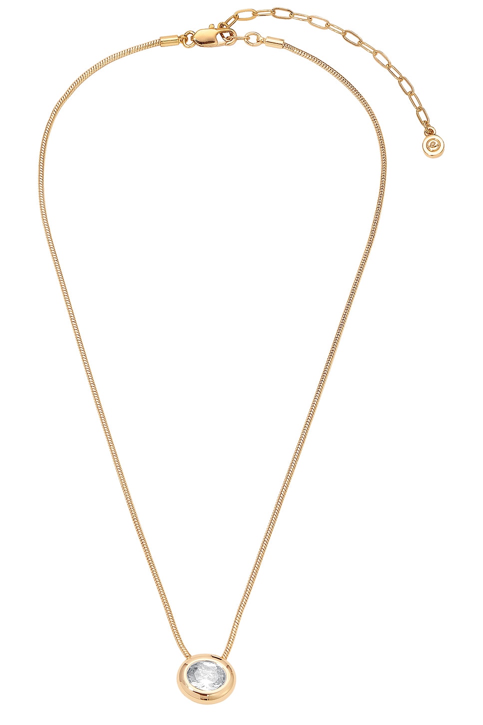 Donut Crystal Pendant Necklace