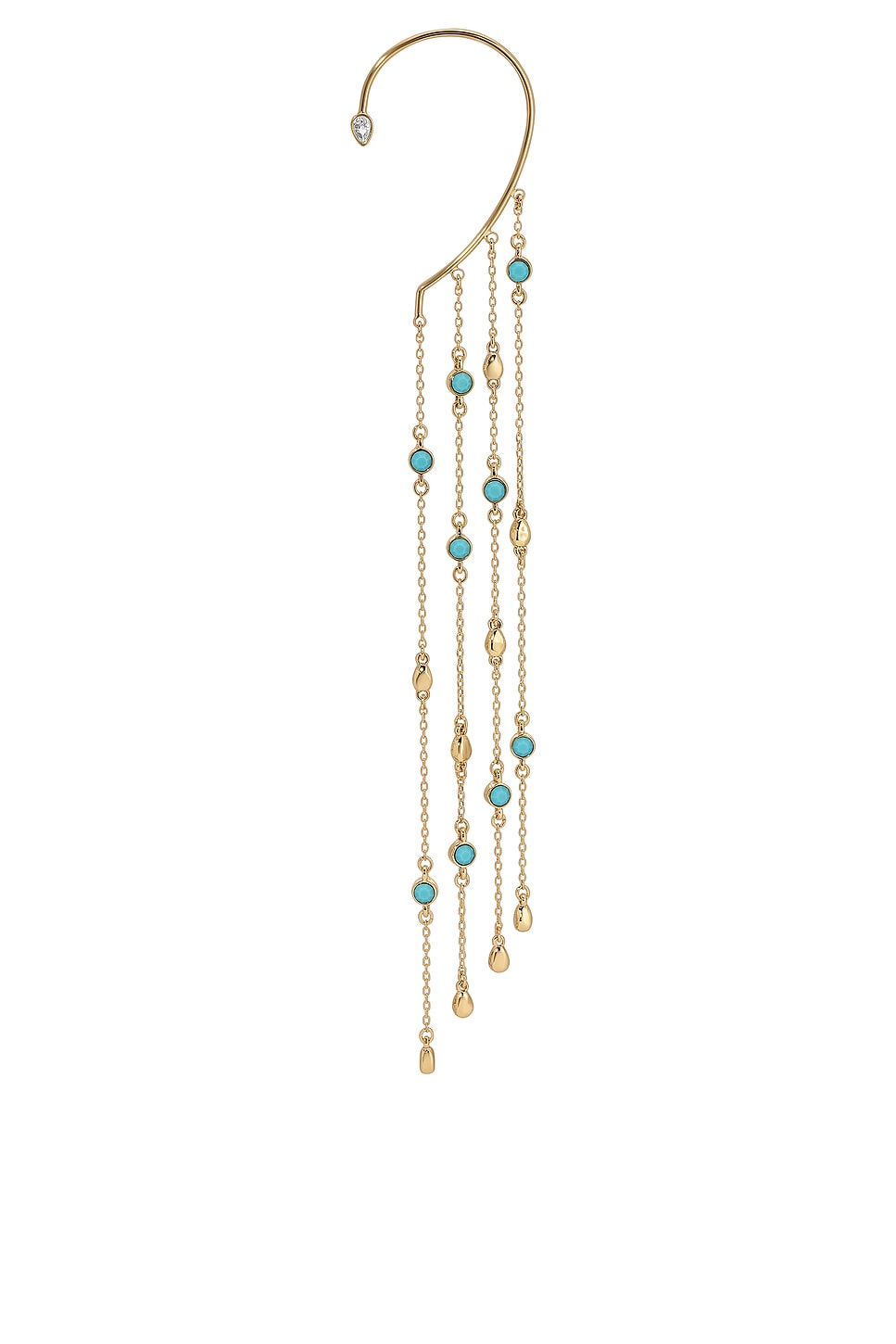 Linear Chains Statement Ear Cuff