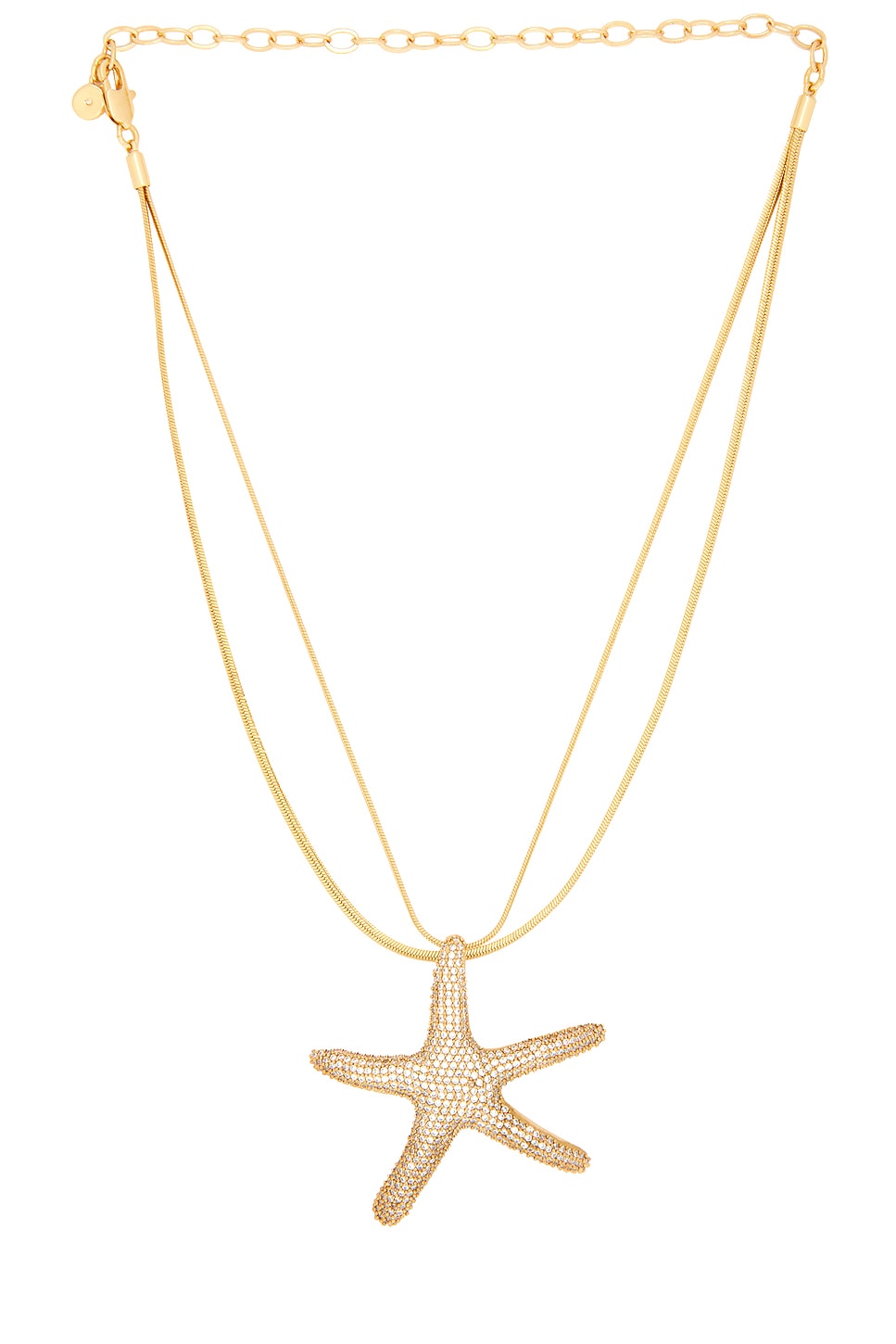 Pav? Starfish Necklace