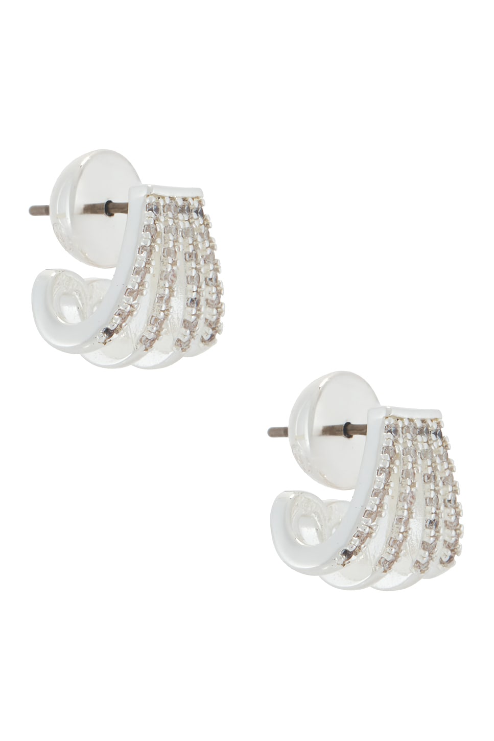 Glisten Wing Pave Earrings