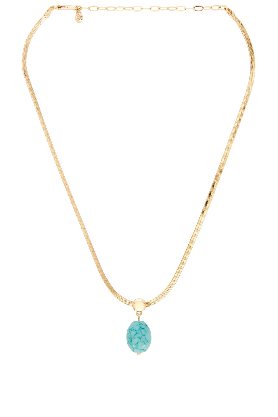 Turquoise Pendant Snake Chain