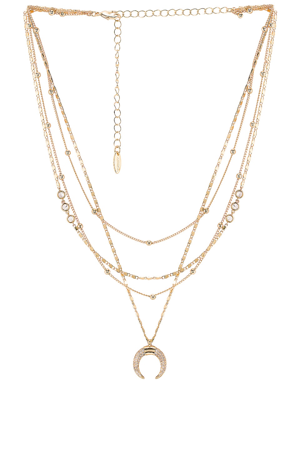 Layered Moon Necklace