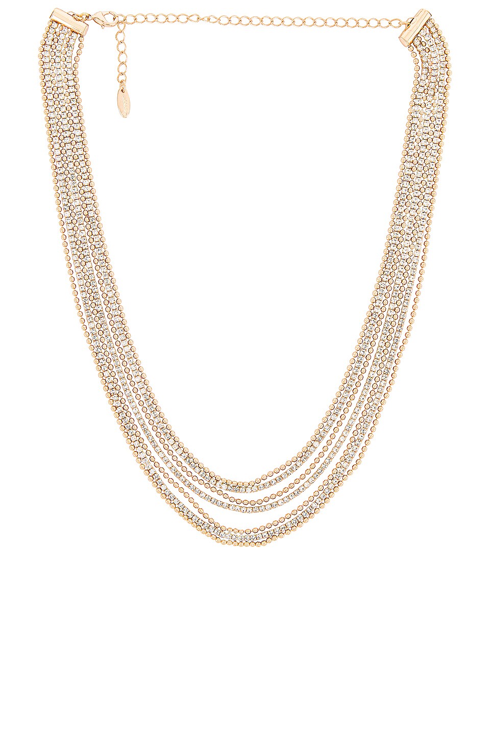 Ettika Layered Crystal Necklace In Gold