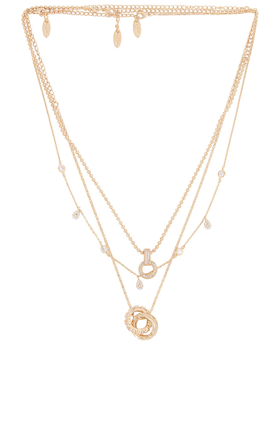 Lucky Charm Layered Necklace in Revolve Donna Accessori Gioielli Collane Size all. Metallic 