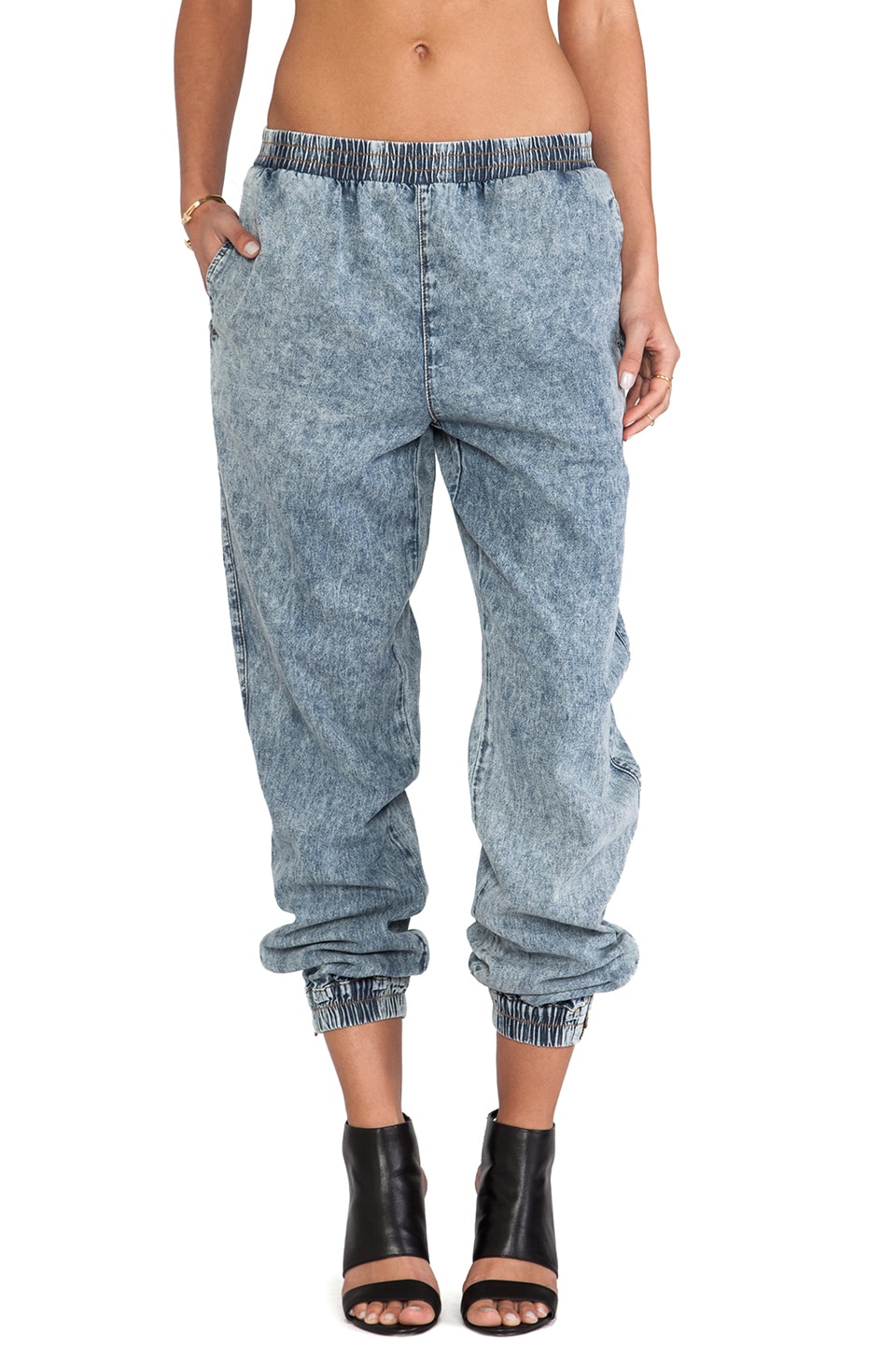 Evil Twin Slow Burn Denim Jogger in Acid
