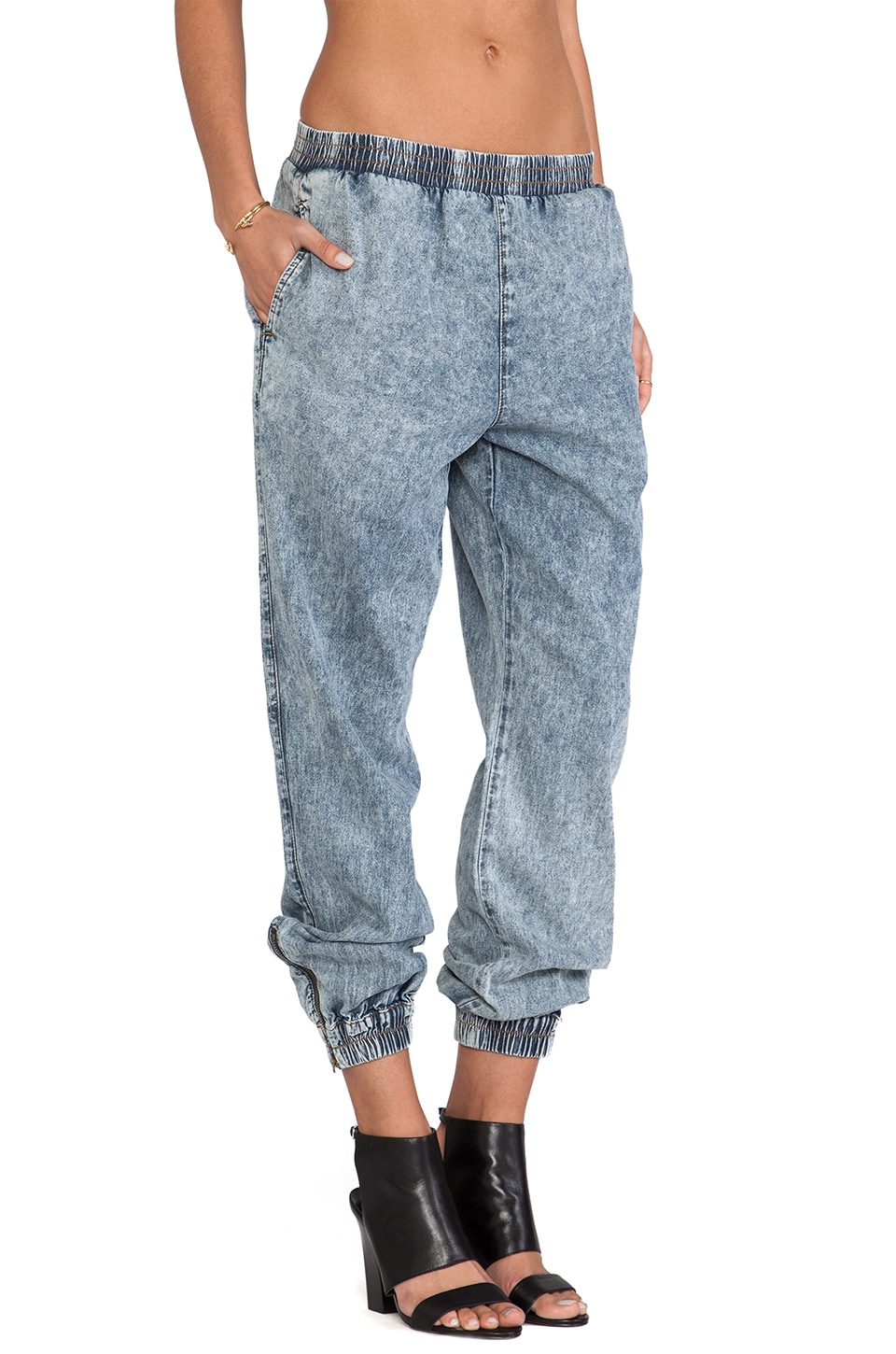 Evil Twin Slow Burn Denim Jogger in Acid