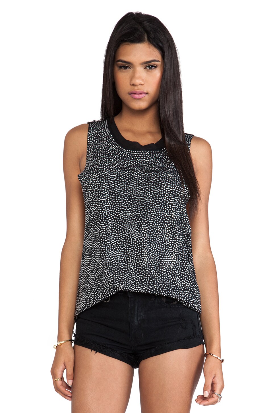 Evil Twin Sold Out Crystal Low Side Tank in Black | REVOLVE