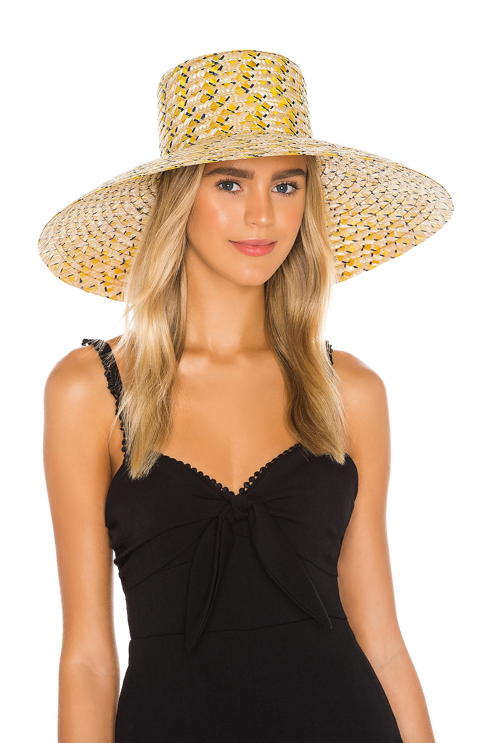 Eugenia Kim Mirabel Sun Hat in Natural & Yellow | REVOLVE