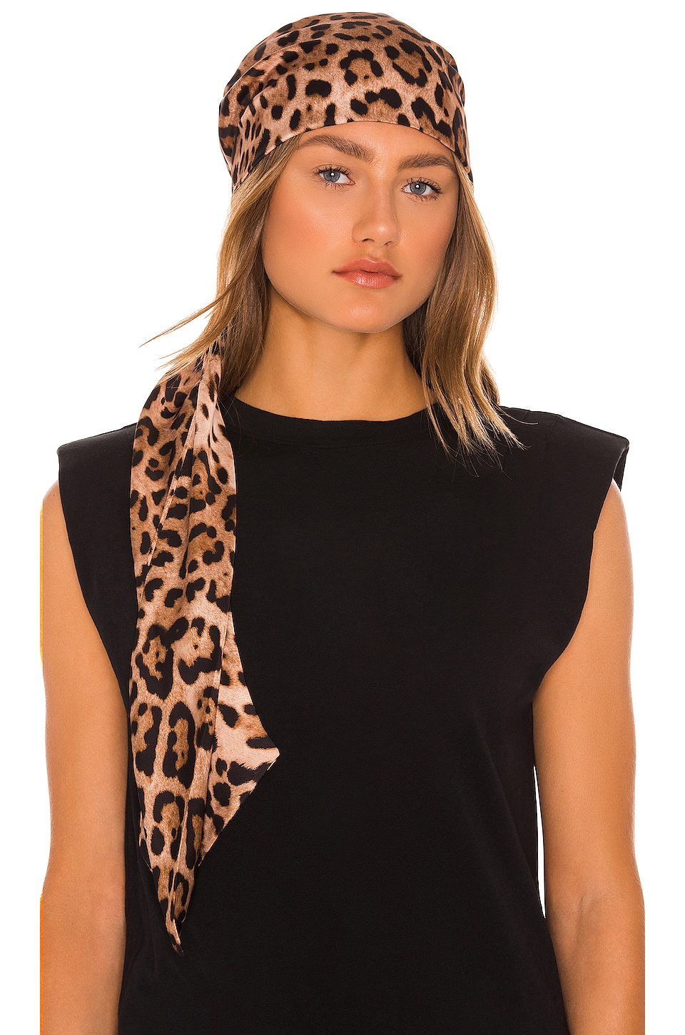Eugenia Kim Gigi Headscarf in Camel & Black | REVOLVE