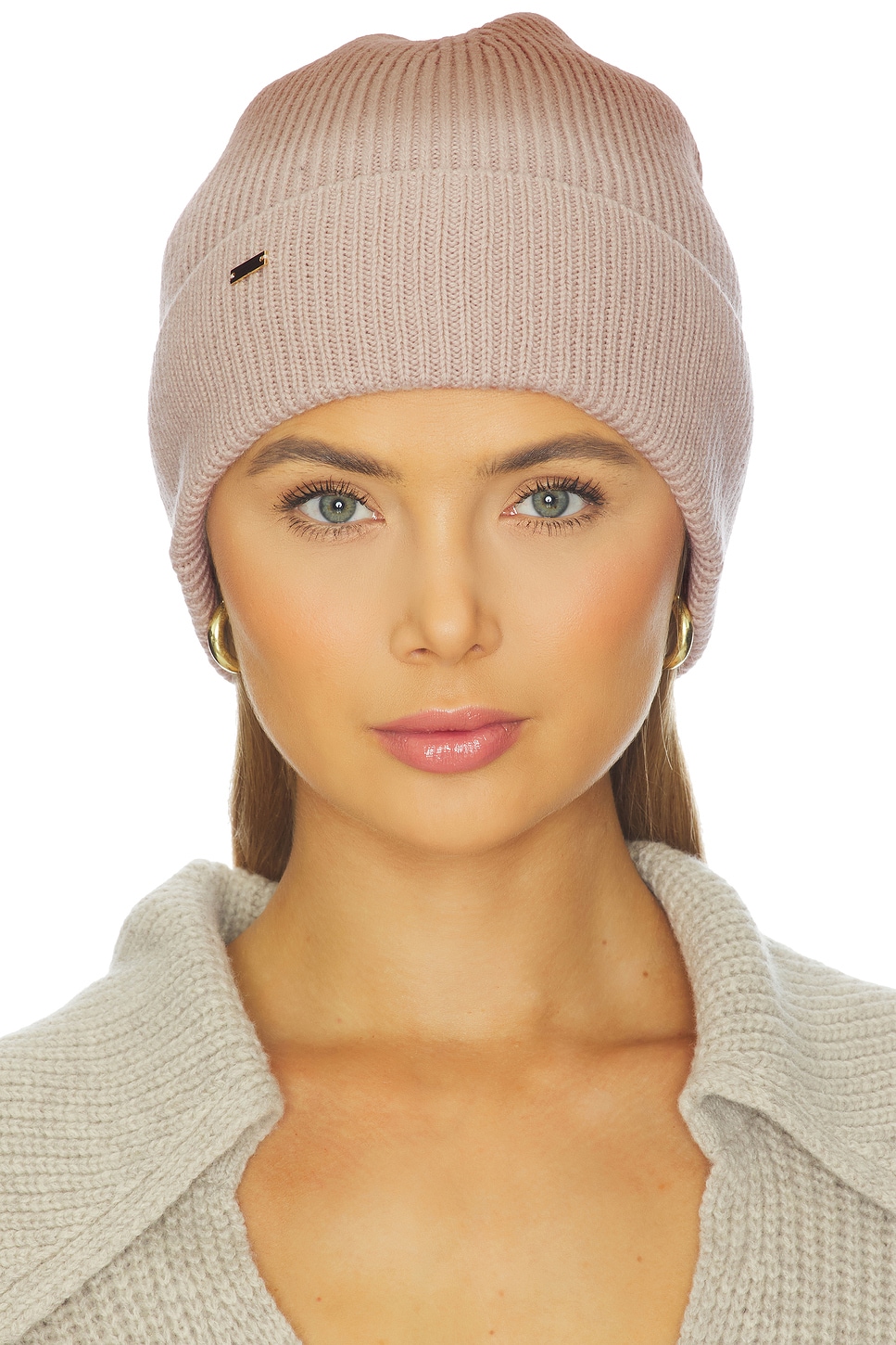 Eugenia Kim Frances Beanie in Bone & Camel | REVOLVE display picture 3