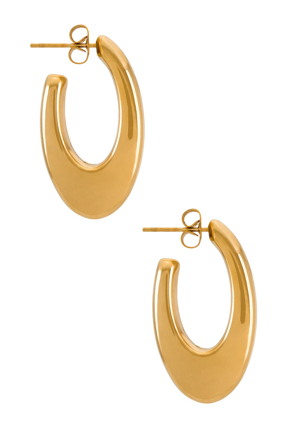 Ellie Vail Sloan Oval Hoop Earring in Gold