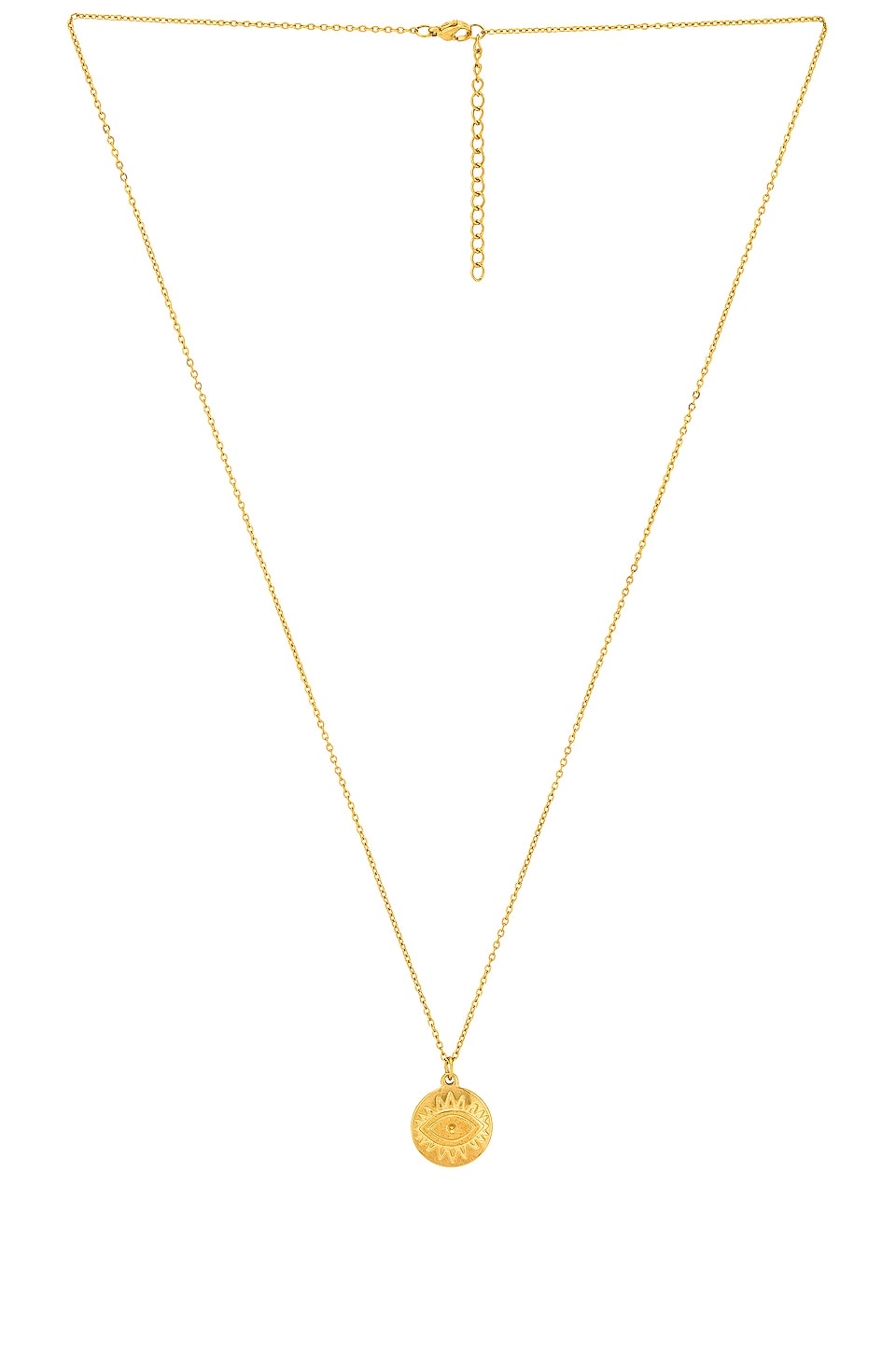 Ellie Vail Helena Evil Eye Pendant Necklace in Gold | REVOLVE