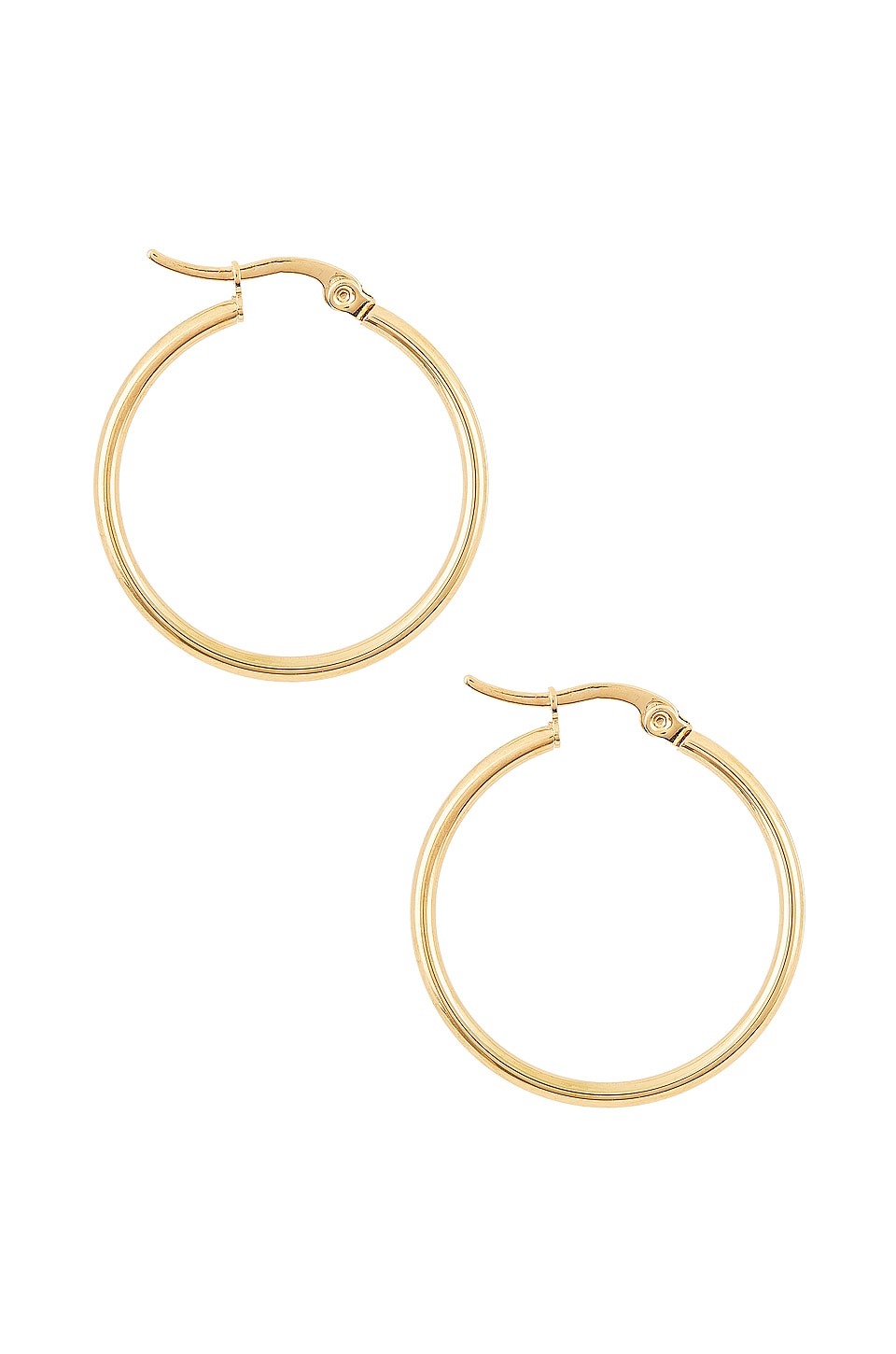 Ellie Vail Laurette Medium Hoop Earrings in Gold