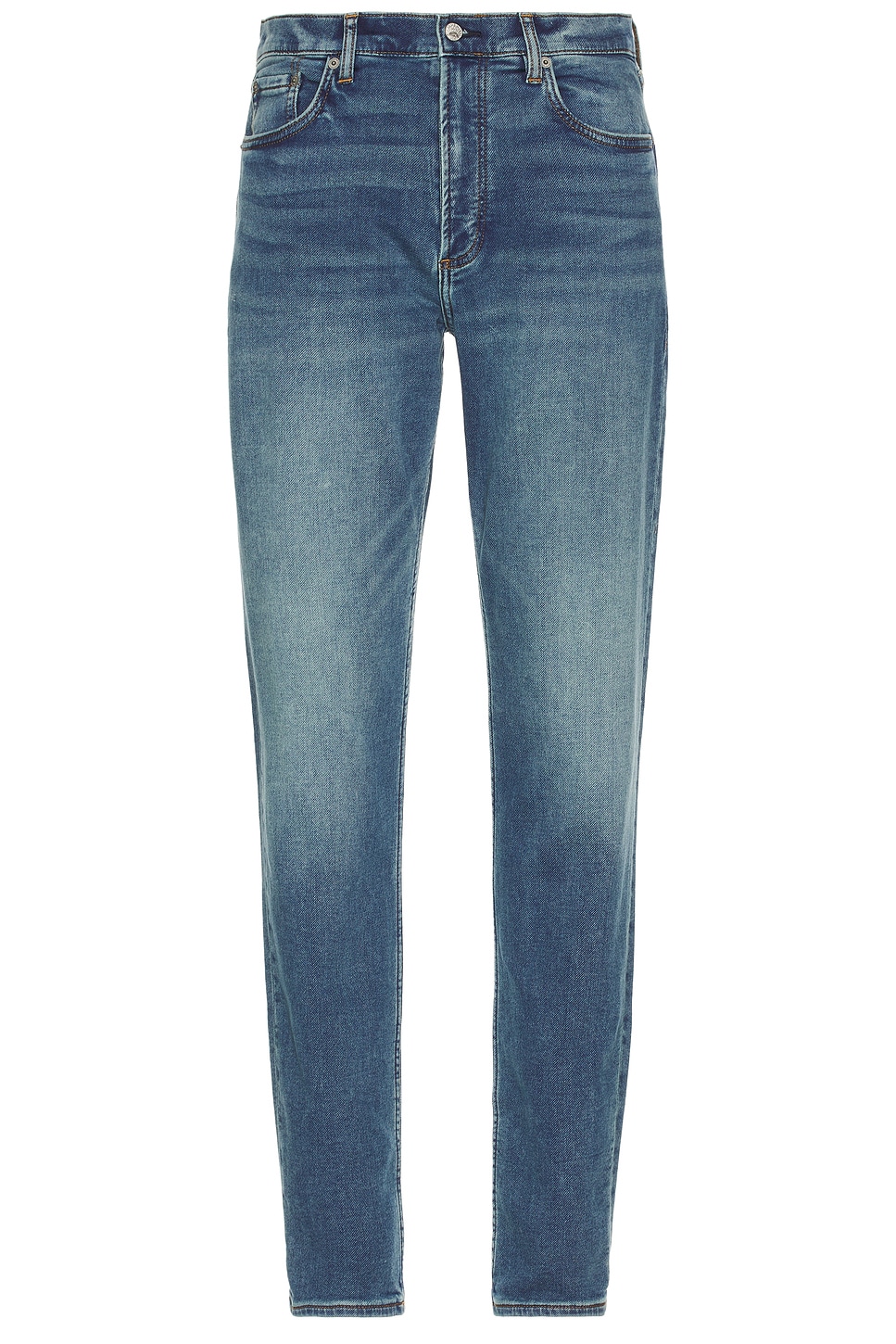 Stretch Terry Indigo 5 Pocket Jeans - Thumbnail 1