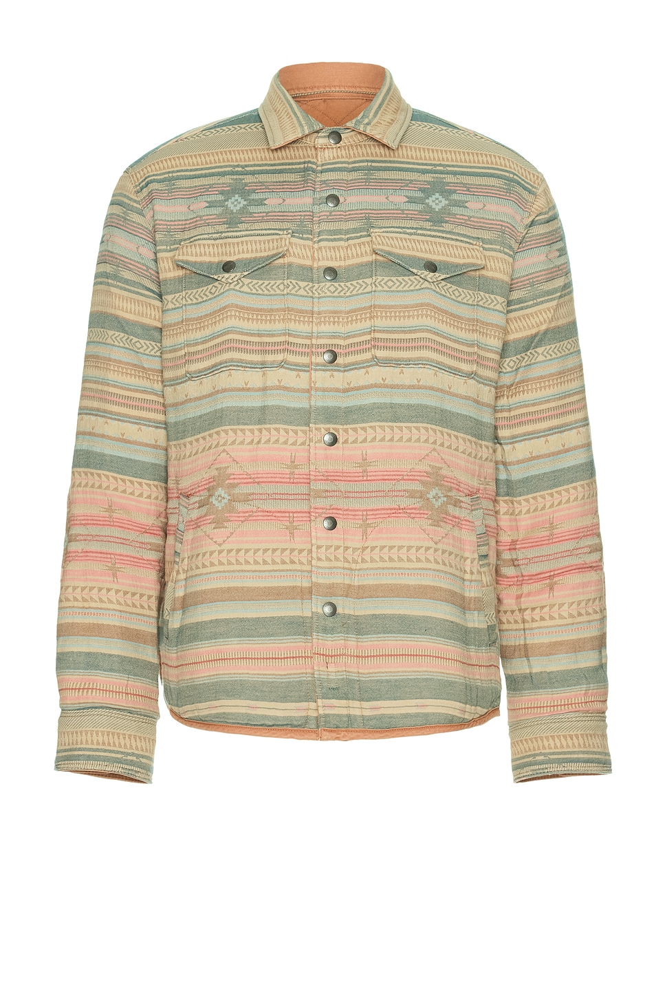 Faherty Reversible Jacket Faherty Dgf Reversible Bondi Jacket in Dried Palm & El Dorado Springs ...