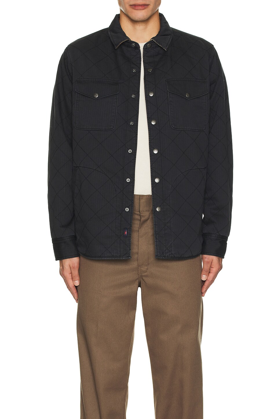 Faherty Reversible Jacket Faherty Reversible Bondi Jacket in Washed Black & Cascade Star Nation ...
