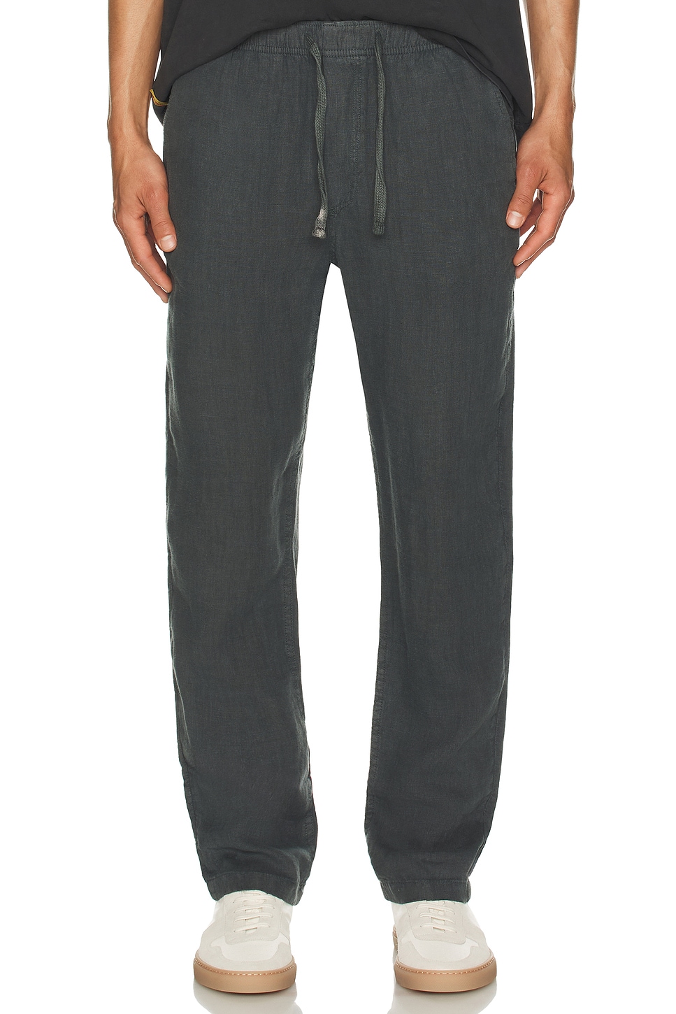 Linen Drawstring Pants - Thumbnail 3