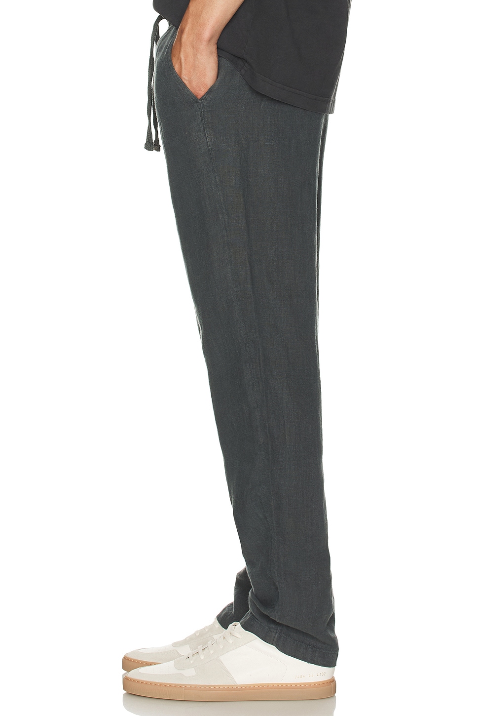 Linen Drawstring Pants - Thumbnail 4