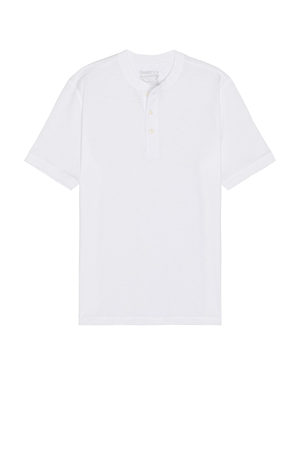 Short Sleeve Sunwashed Henley - Thumbnail 1