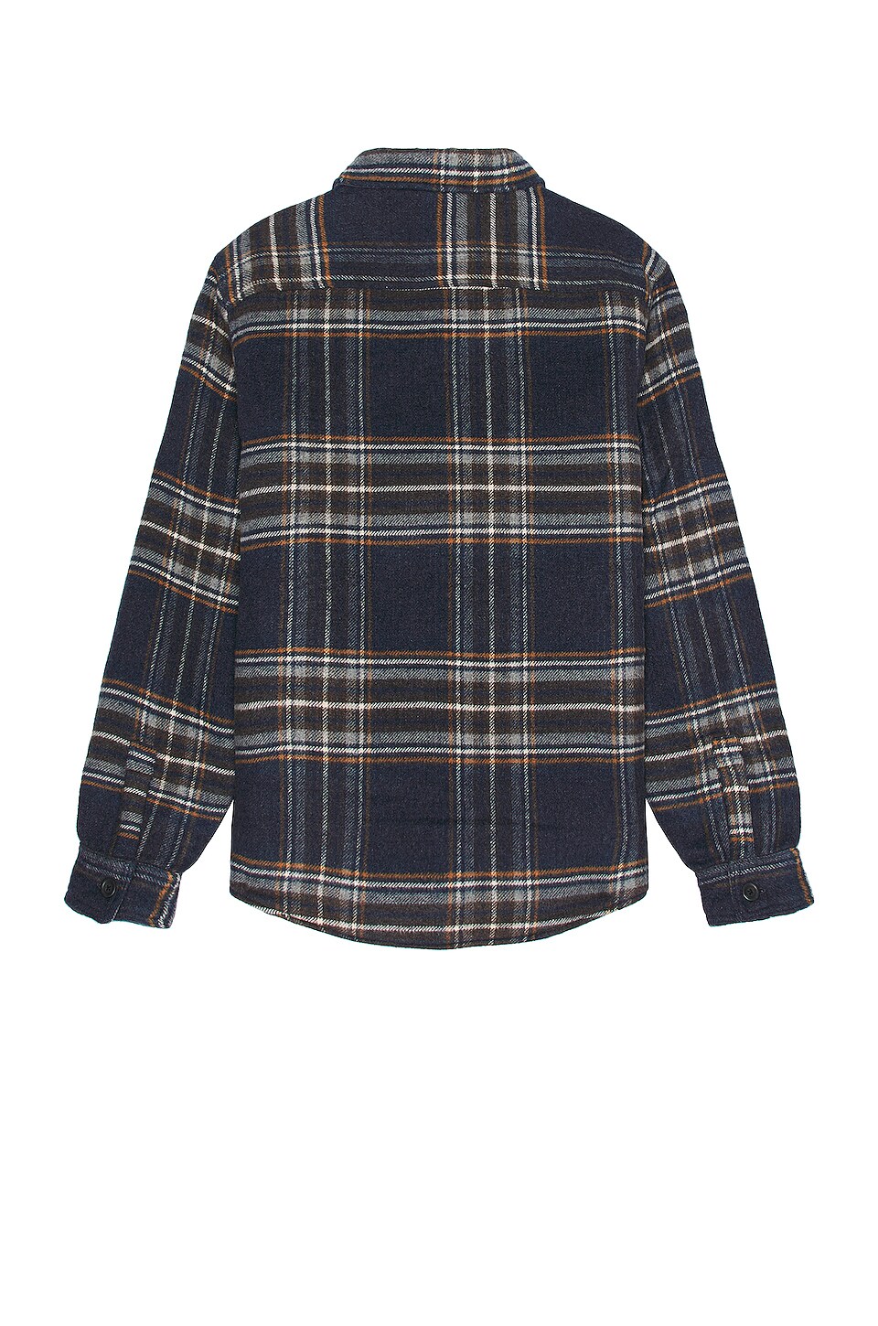 Faherty High Pile Fleece Plaid CPO in Navy Summit Plaid