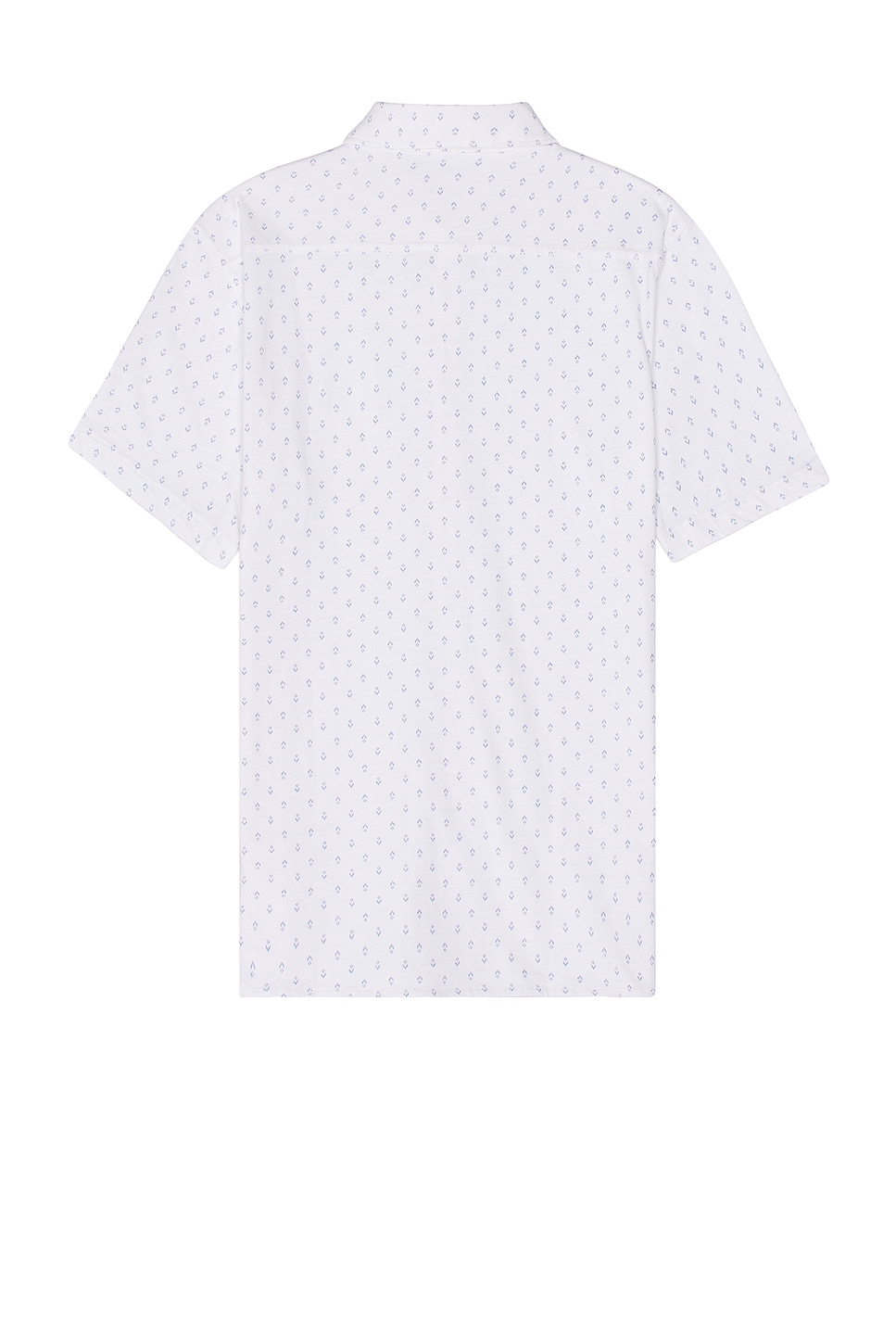 Faherty SS Knit Seasons in White Azure Geo