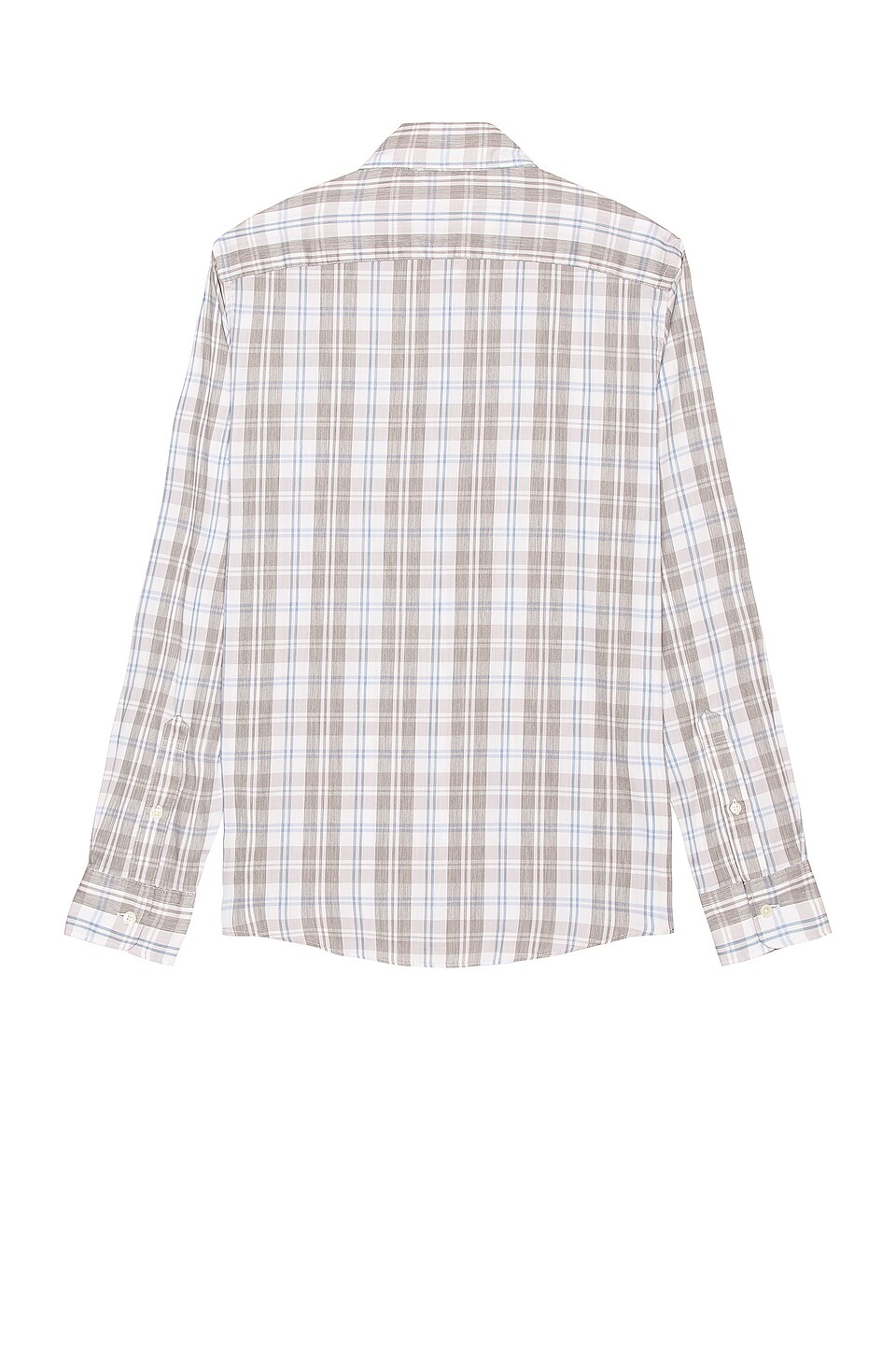 Faherty The Movement Shirt in Grey Cream Plaid