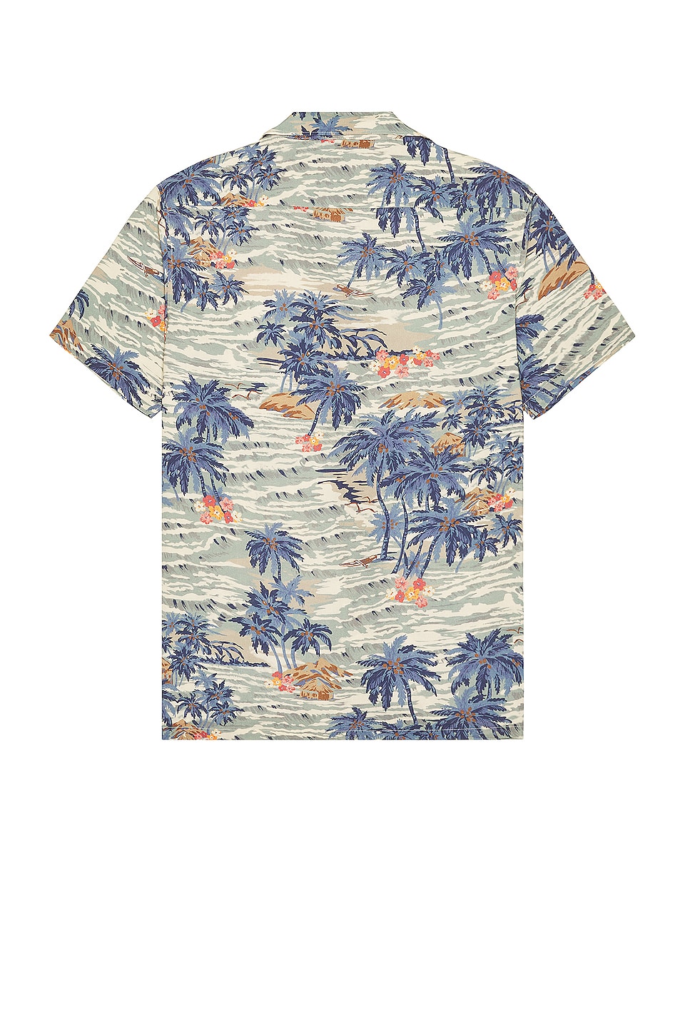 Faherty SS Kona Camp Shirt in South Pacific Swell