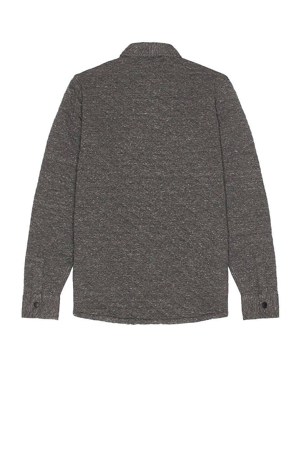 Faherty Epic Quilted Fleece CPO in Charcoal Heather