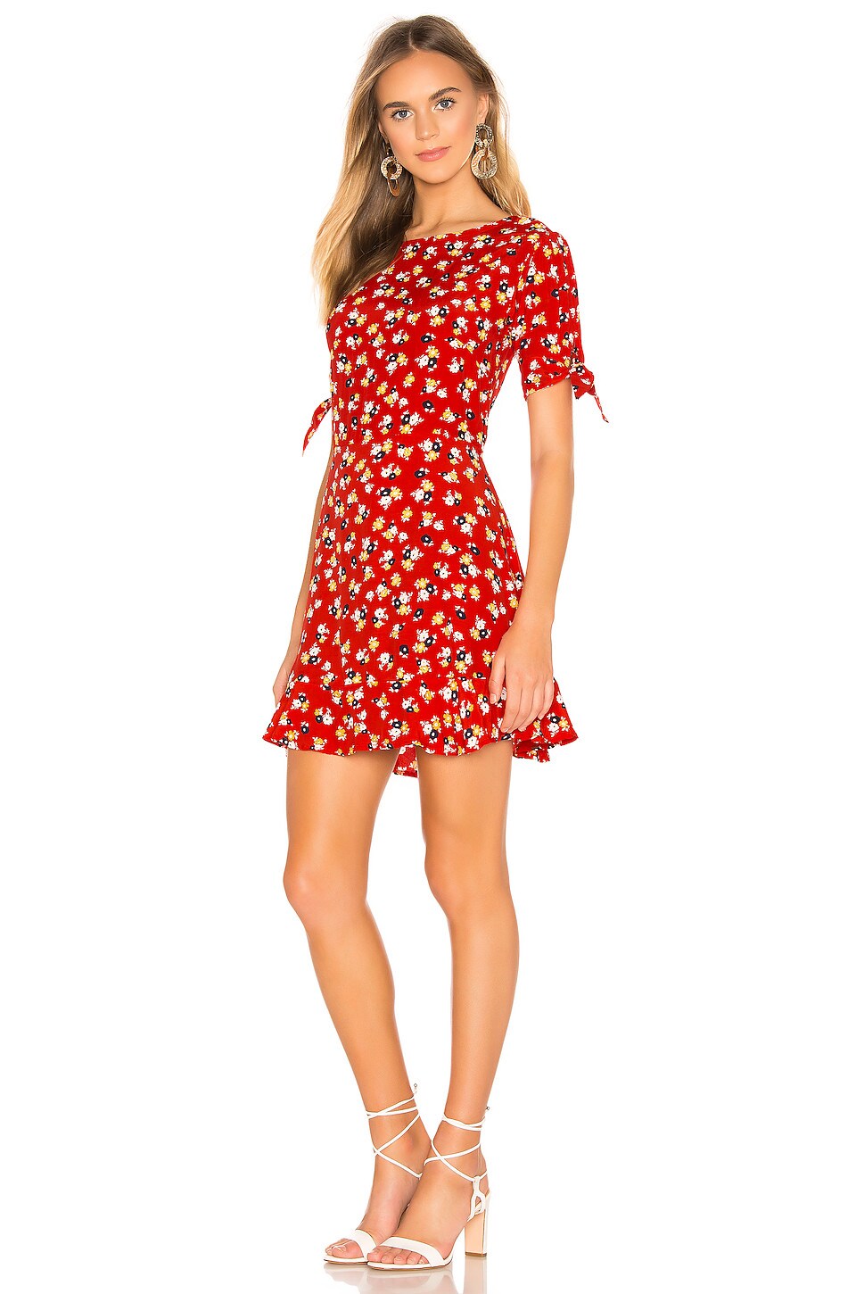 FAITHFULL THE BRAND Daphne Dress in Red Jasmine Floral | REVOLVE