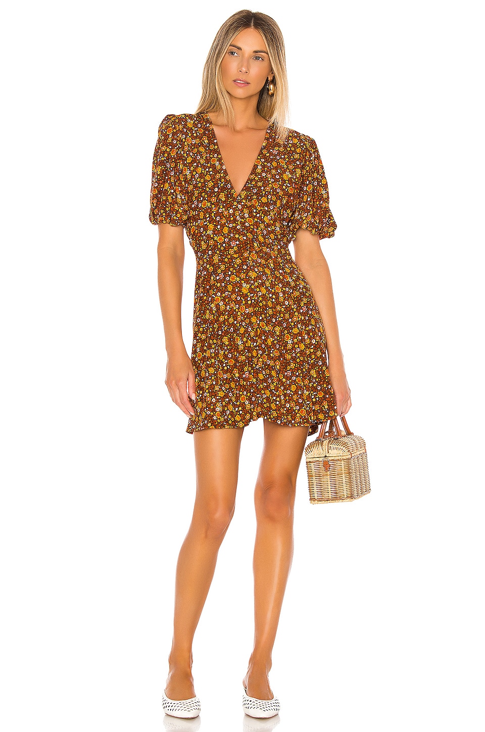 revolve yellow floral dress