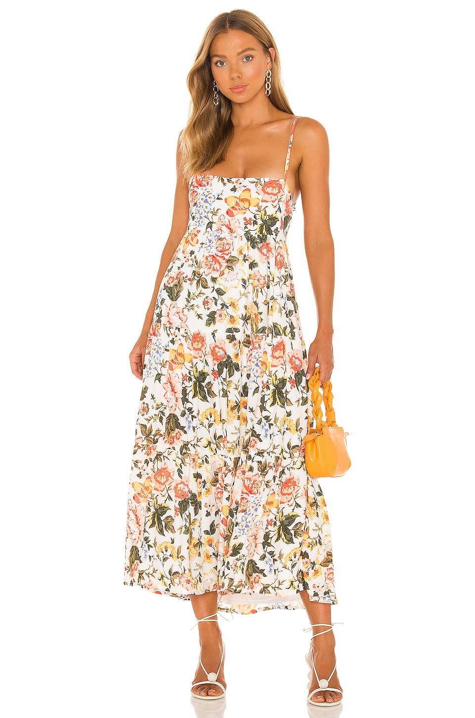 FAITHFULL THE BRAND Corvina Midi Dress in Teatro Floral Print | REVOLVE