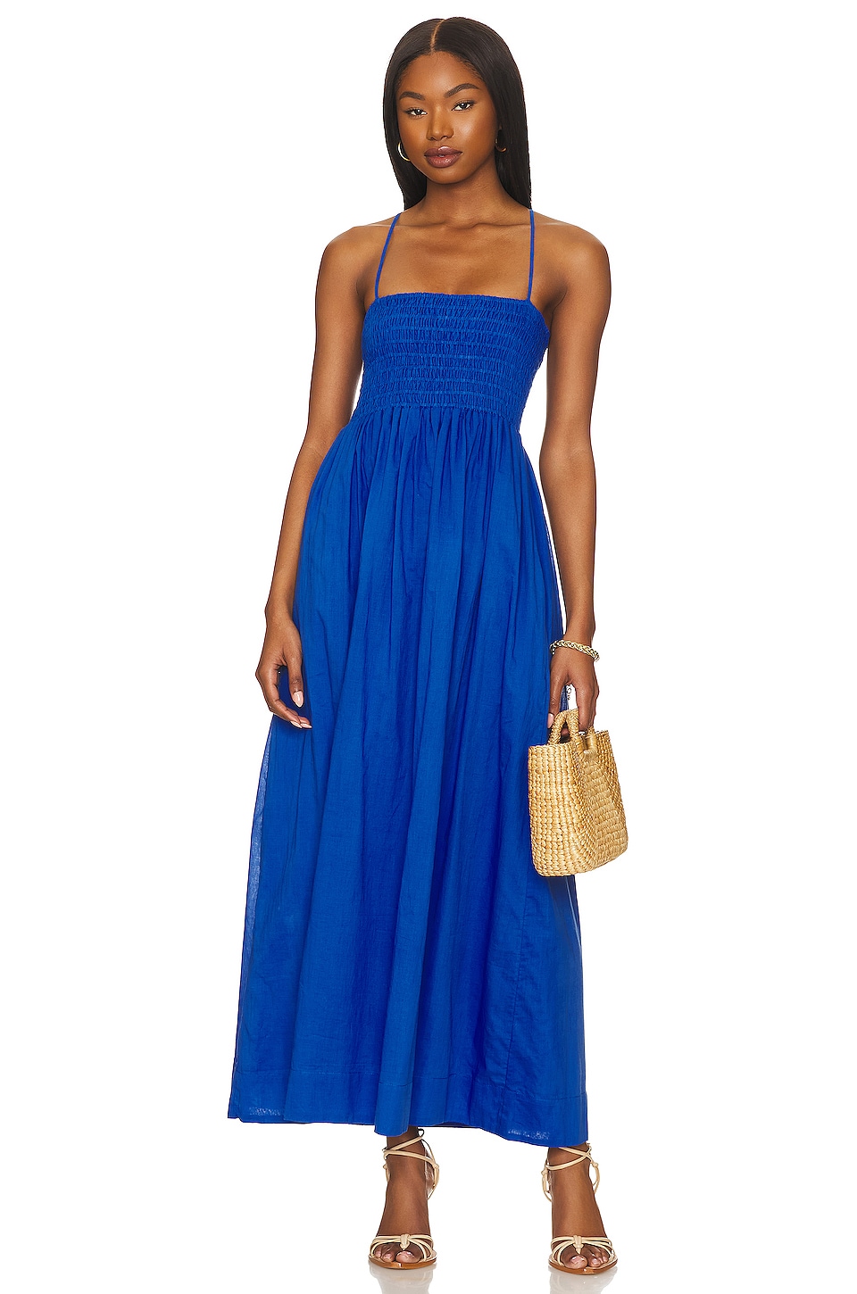 Image 1 of Agolde Midi Dress in Sicilian Blue
