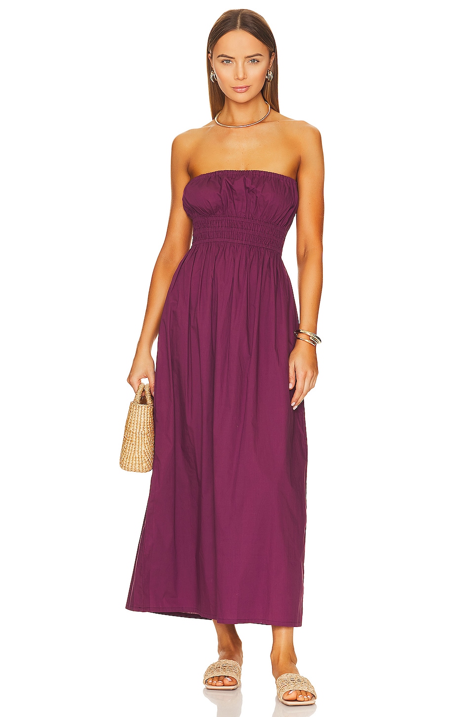 FAITHFULL THE BRAND ROBE MI-LONGUE LE BON