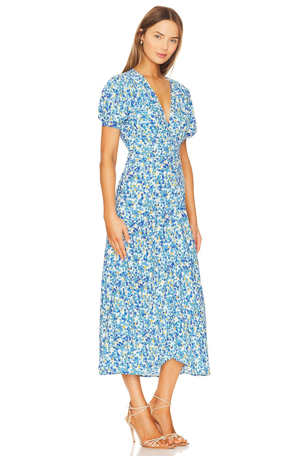 FAITHFULL THE BRAND Bellavista Midi Dress in Lou Floral Print