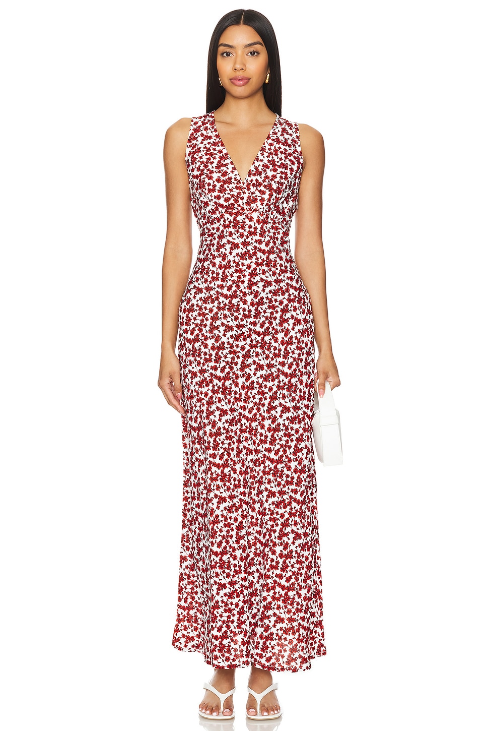 Faithfull The Brand - Araceli Maxi Dress in Fiori Stripe Lemon main image 0