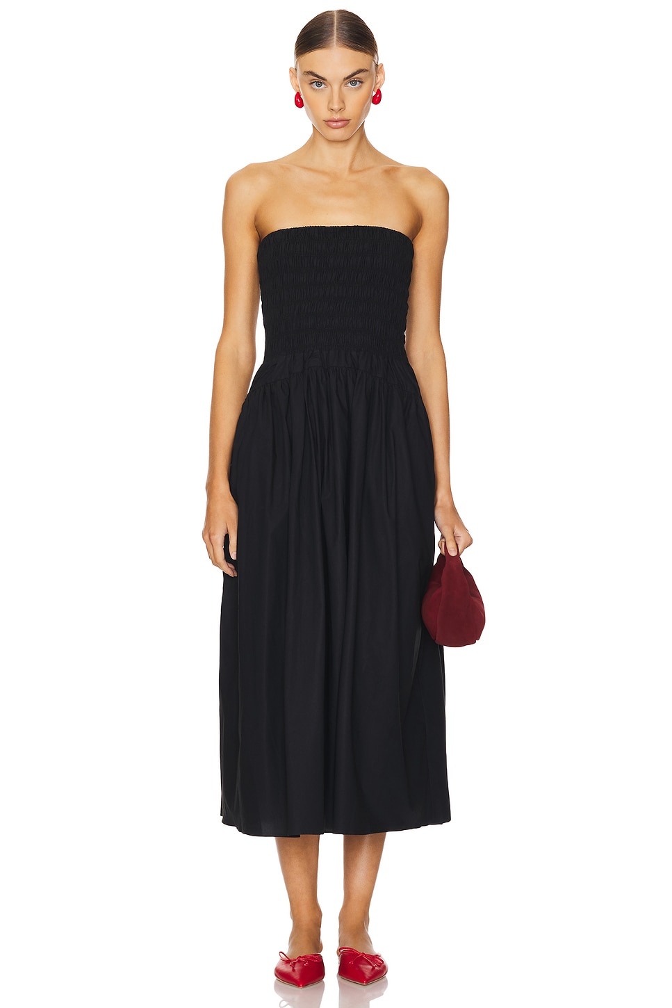 midi brown cocktail dress Serenity Square Neck Corset Midi Dress