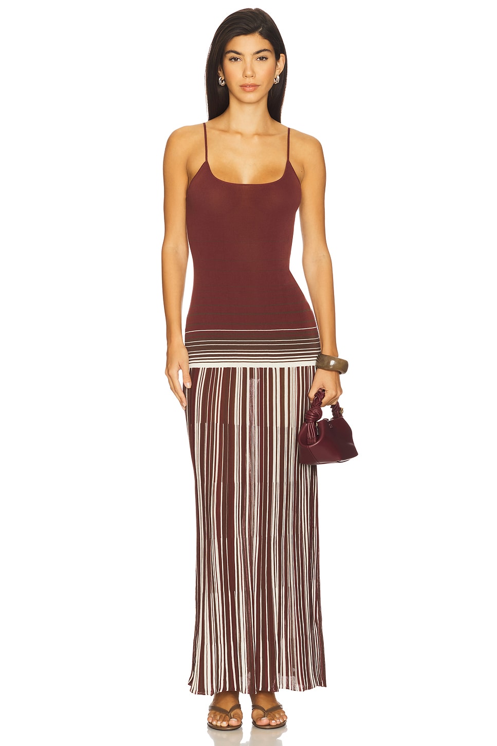 runaway the label brown maxi dress Tahlia Square Neck Maxi Dress Chocolate