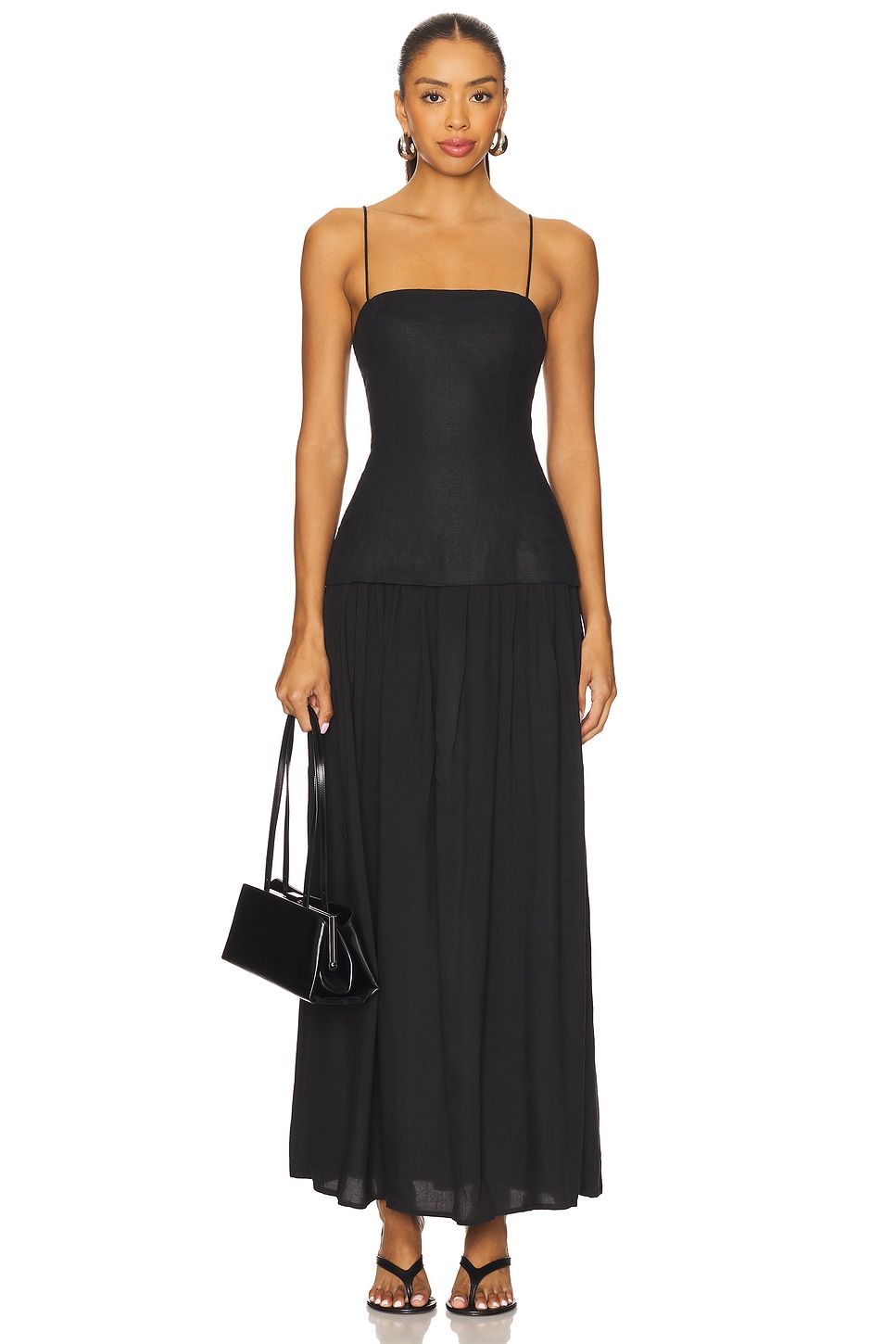 green maxi linen dress MARISOL Green Linen Dress – Look Want Wear Love