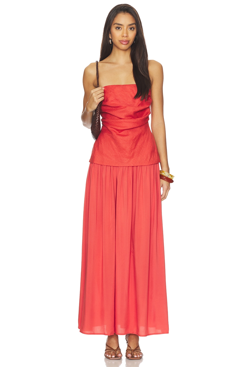 green maxi knit dress The Wolf Gang Women's Sunmor Knit Maxi Dress - Lime