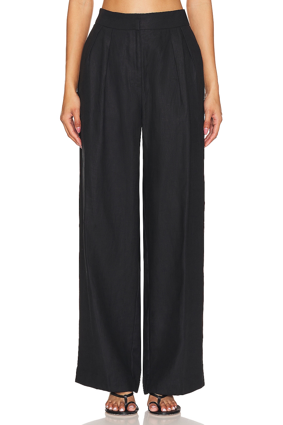FAITHFULL THE BRAND Duomo Pant in Black REVOLVE