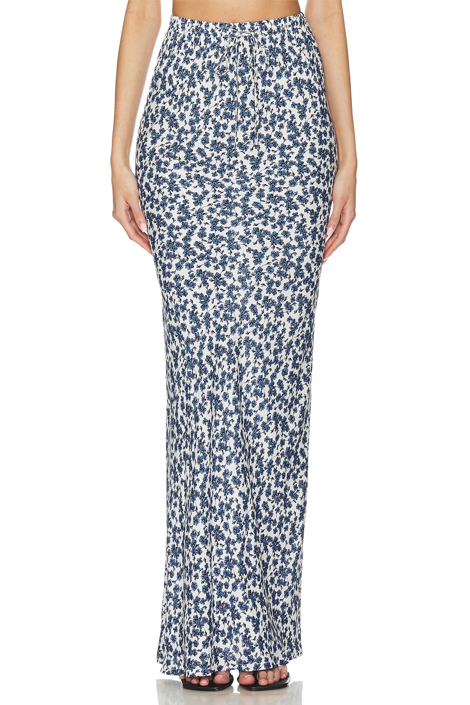 Confiante Full Maxi Skirt in Ardoise